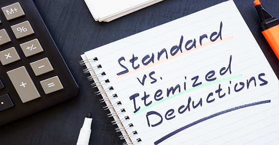 Standard vs Itemize Deductions